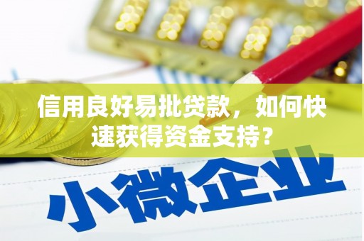 呼伦贝尔信用良好易批贷款，如何快速获得资金支持？