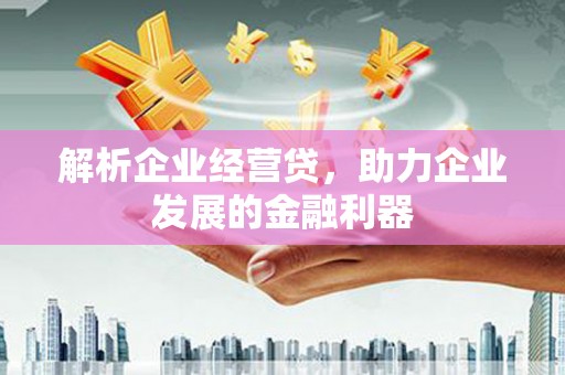 呼伦贝尔解析企业经营贷，助力企业发展的金融利器