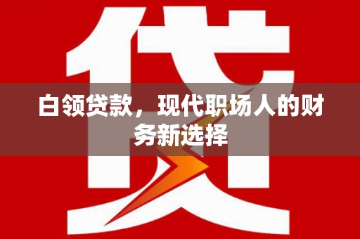 呼伦贝尔白领贷款，现代职场人的财务新选择