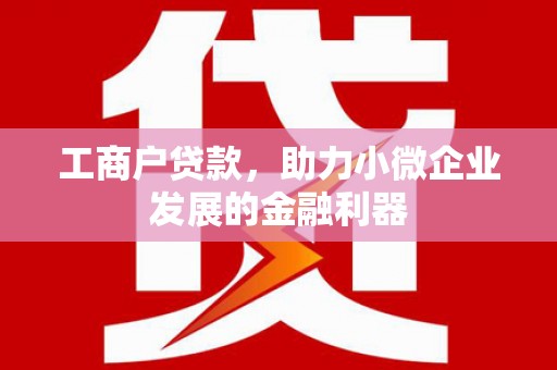 呼伦贝尔工商户贷款，助力小微企业发展的金融利器
