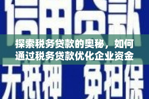 呼伦贝尔探索税务贷款的奥秘，如何通过税务贷款优化企业资金流