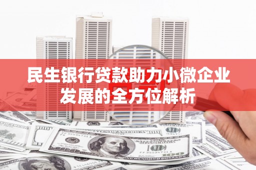 呼伦贝尔民生银行贷款助力小微企业发展的全方位解析