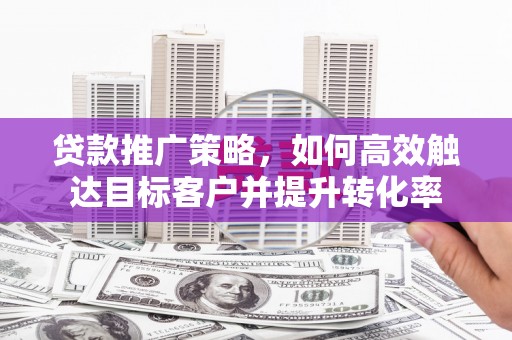 呼伦贝尔贷款推广策略，如何高效触达目标客户并提升转化率