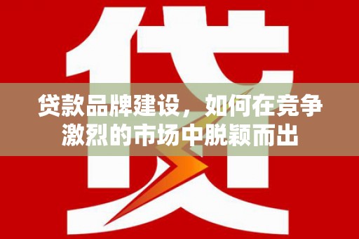 呼伦贝尔贷款品牌建设，如何在竞争激烈的市场中脱颖而出