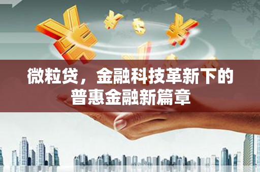 呼伦贝尔微粒贷，金融科技革新下的普惠金融新篇章