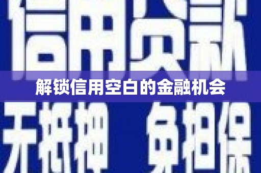 呼伦贝尔解锁信用空白的金融机会