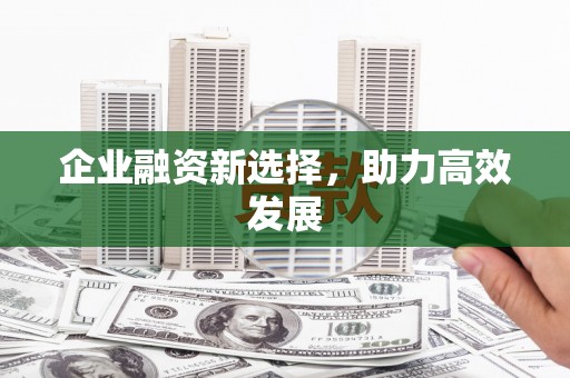 呼伦贝尔企业融资新选择，助力高效发展